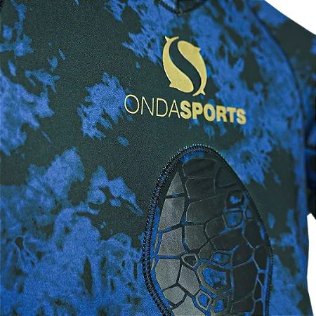 Roupa de Mergulho Onda Sports Neoprene Jako 3mm Camo Blue - Imagem 3